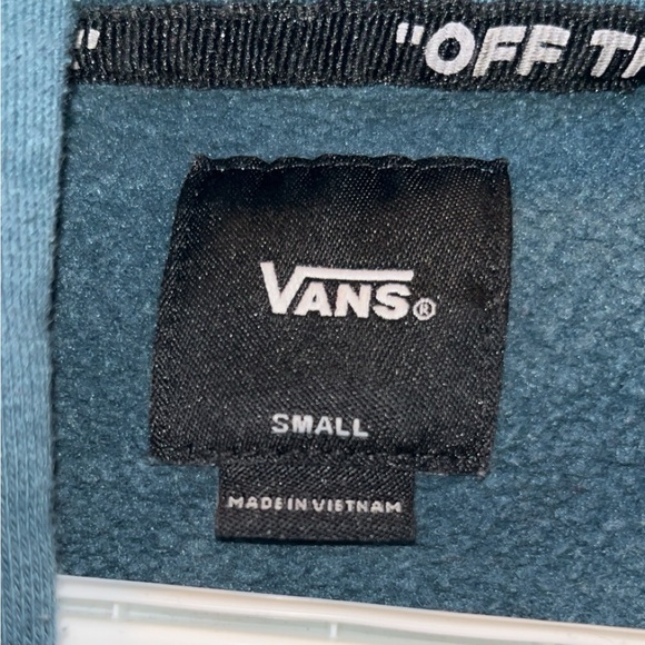 Muted Blue/Green Vans Hoodie - Picture 2 of 2